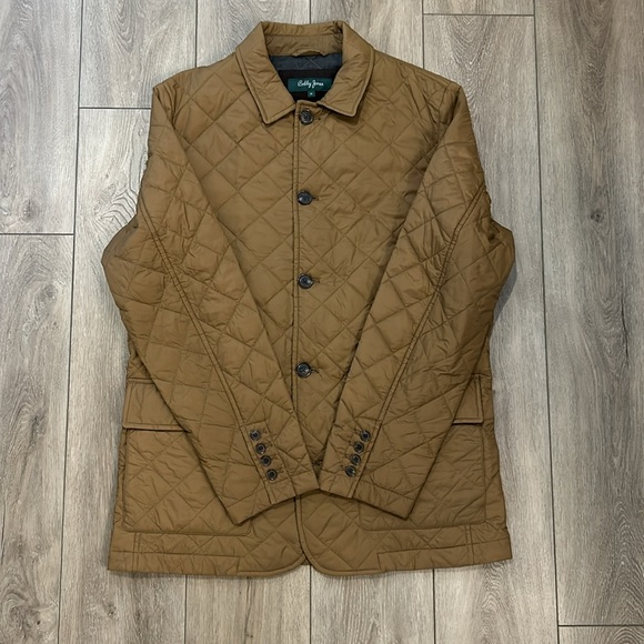Bobby Jones NWOT Camel Hyland Water-Repellent Quilted Jacket Double Vent Large - Picture 2 of 9